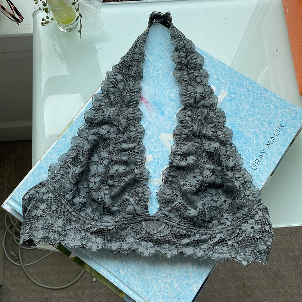 Free people lace halter bra